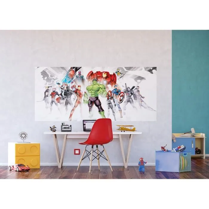 Poster géant - Marvel - Avengers - 202 cm x 90 cm - Résistant à l'eau - Décoration murale-1
