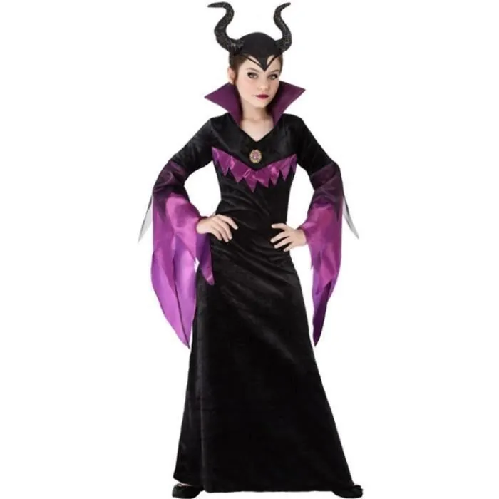 Déguisement Maléfique Élégante enfant - ANGEL TOMAS, SA - Noir - Halloween - 3 ans-0