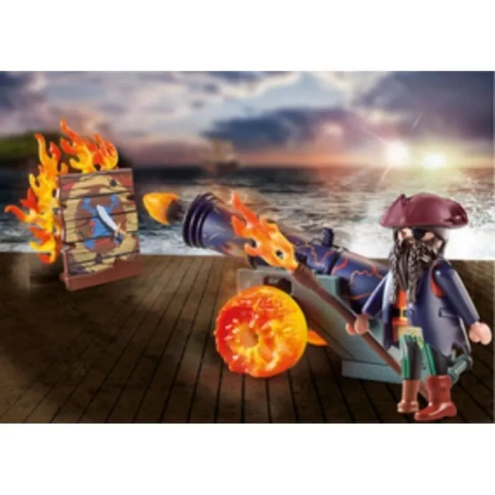 PLAYMOBIL - 71189 - Pirate et canon de feu - Mixte - Intérieur - Enfant-2