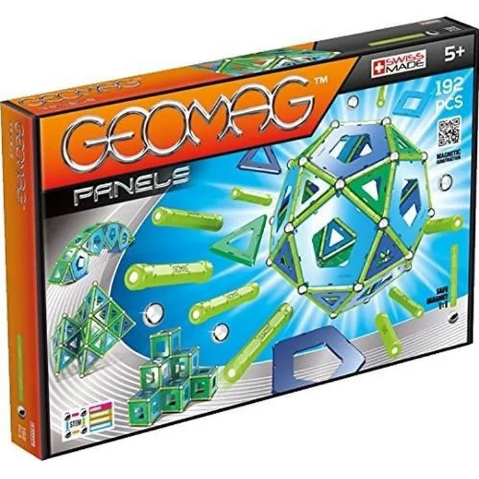 GEOMAG PANELS Jeu de Construction Magnétique 192 pcs-0