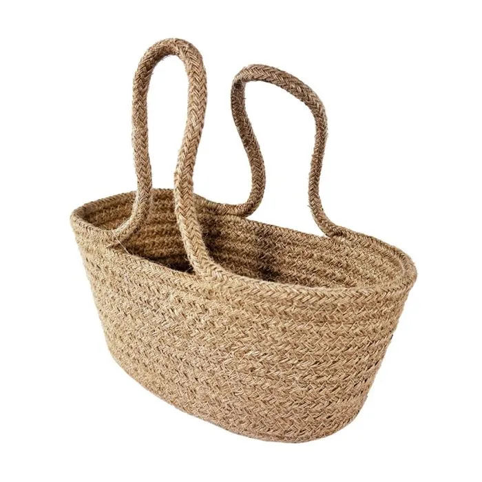 Panier en corde large creme-0
