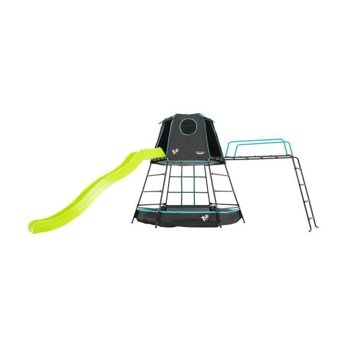 Aire De Jeux Metal Explorer Tp Toys Black Edition Tour - Tapis Explorer - Hublot - Pont De Singe - Toboggan - Piscine A Balles - Kit-0