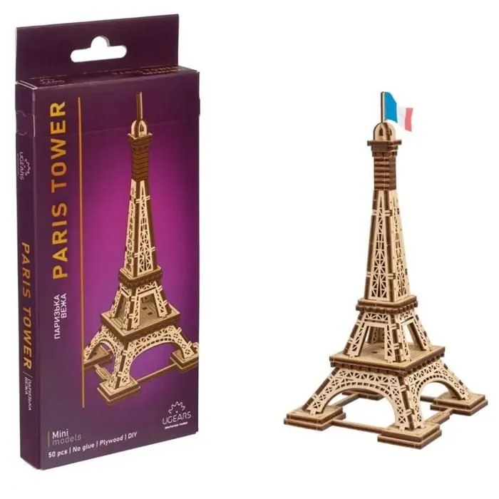 Paris Tower - Ugears - Puzzle 3D en bois-0