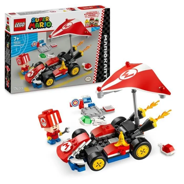 LEGO Super Mario 72032 Mario Kart – Kart standard - Jouet voiture pour enfants dès 7 ans-0