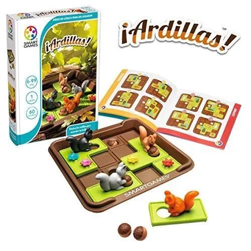 Jeu de société - SMART GAMES - écureuil, Multicolore - Jeu de réflexion et stratégie - 3 ans et plus-0