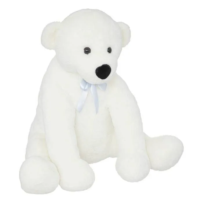 Peluche - ATMOSPHERA - Ours Ouna - Blanc - 60cm - Douce et moelleuse-1