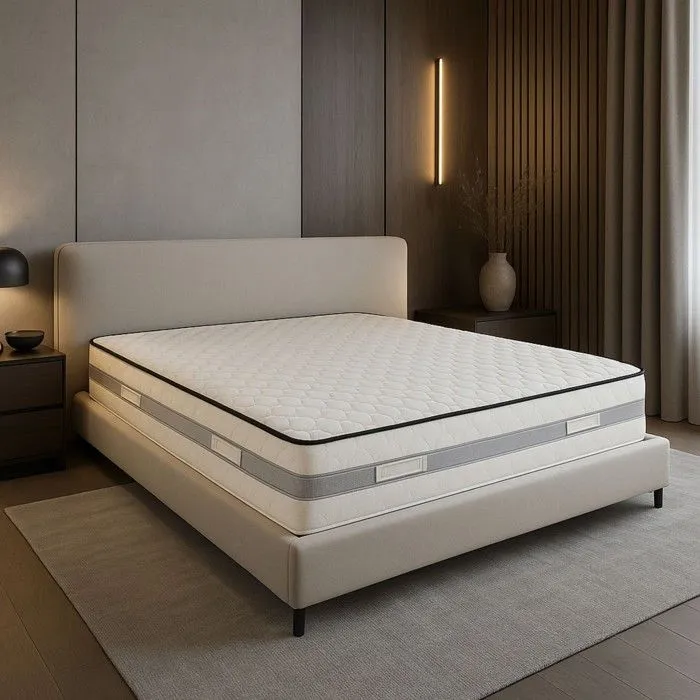 Matelas 120x190 Mmoire de Forme 23 CM Poli Lattex Indformable Trs Ferme Oreillers Mmoire Protges Matelas-0