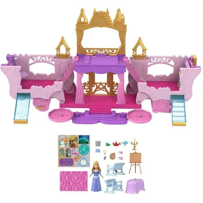 Calèche et Château - Mattel Disney Princesses Coffret avec poupée Aurore HWX17-1