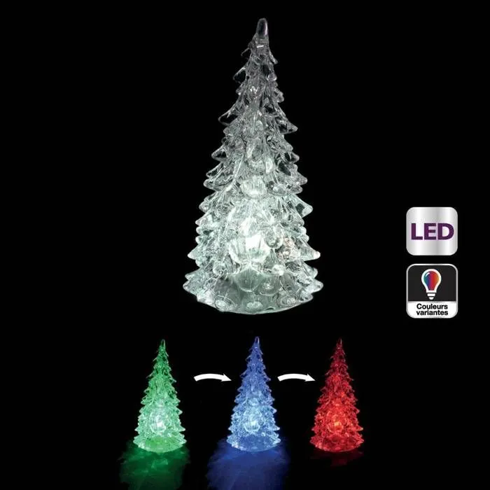 Sapin lumineux - FEERIC LIGHT & CHRISTMAS - Acrylique - 80 cm - Multicolore - Intérieur-0
