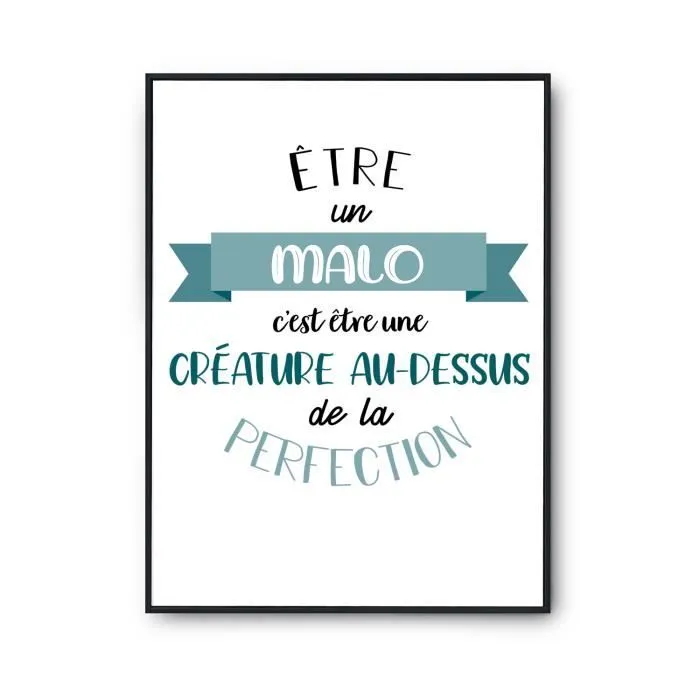 Affiche Malo bébé parfait A3 (29.7 x 42 cm)-0