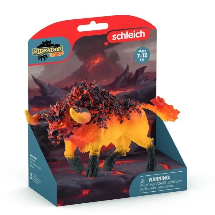 Figurine Taureau de feu, Schleich 42493 Eldrador Creatures, dès 7 ans-1