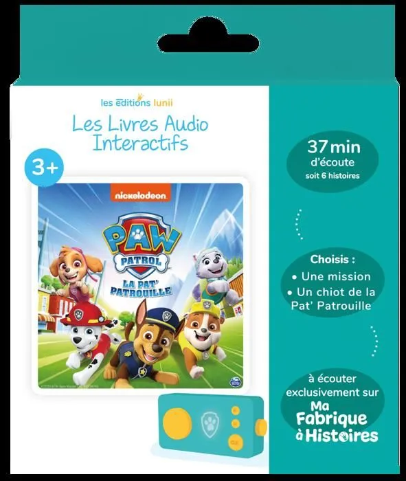 Console Educative - Coffret Pat Patrouille - Lunii - Livre audio interactif dès 3 ans à écouter sur Ma Fabrique à Histoires-0