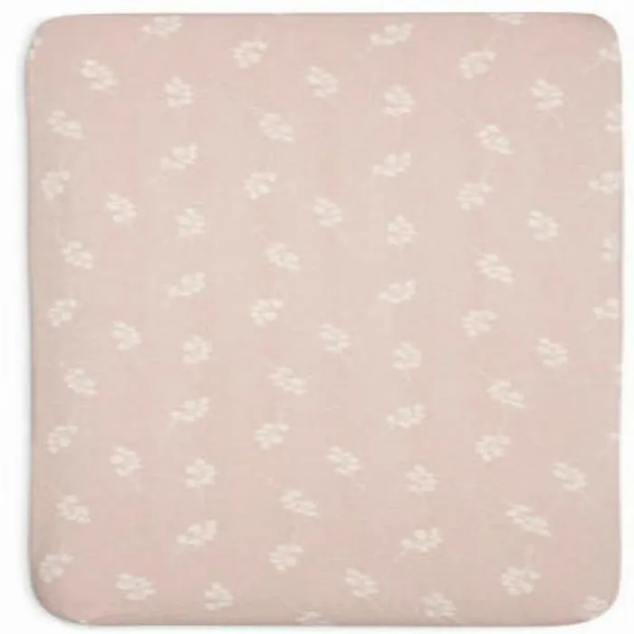 Drap-housse Jersey Twig Rose Sauvage - 60 x 120 cm - Jollein - Lit bébé-1