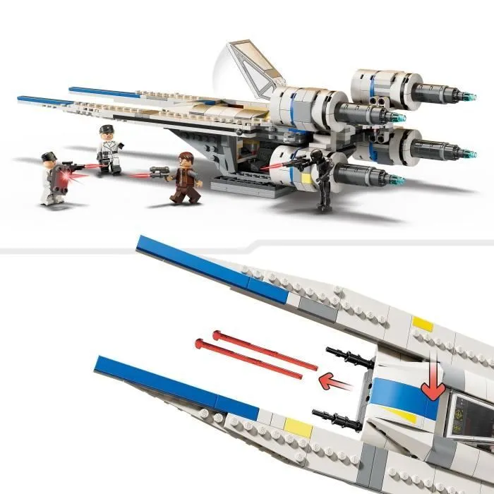LEGO Star Wars 75399 Andor Le Chasseur Stellaire U-Wing de l’Alliance Rebelle, Jeu de construction dès 8 Ans-2