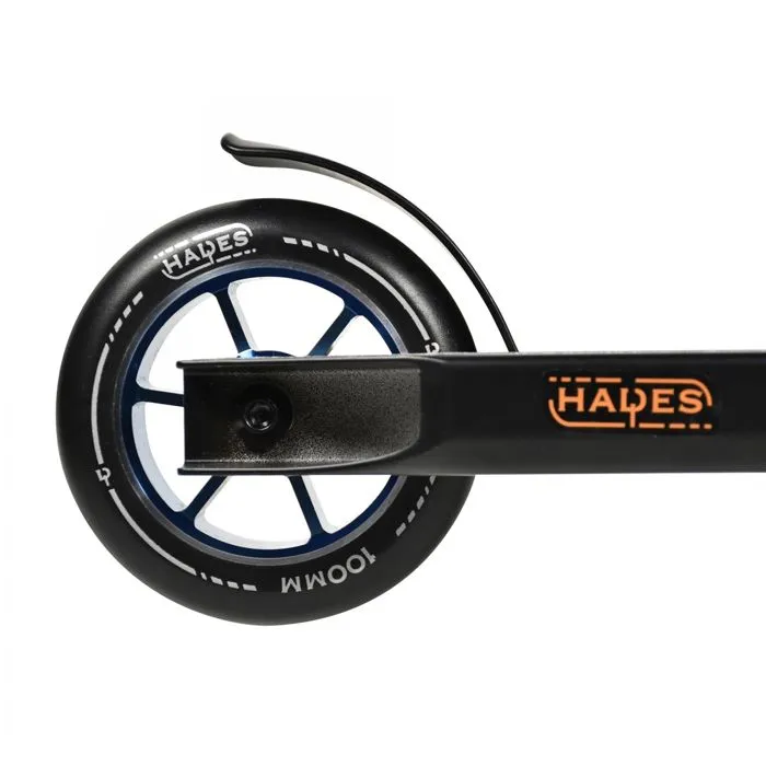 Trottinette 2 roues HELIOS 21 - Noir, bleu et orange - HADES - Freestyle - Glisse urbaine-4