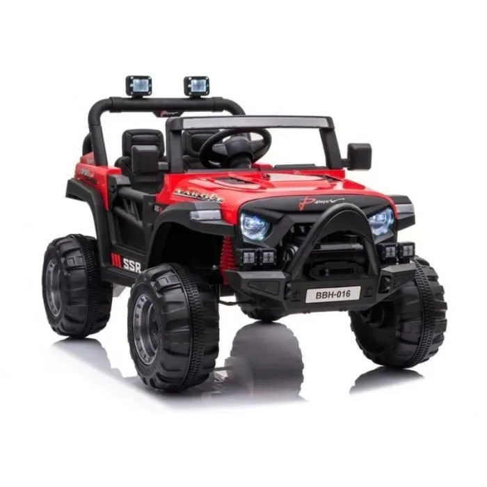 Voiture électrique 2 places Jeep BBH016 Rouge - Pack Luxe-0