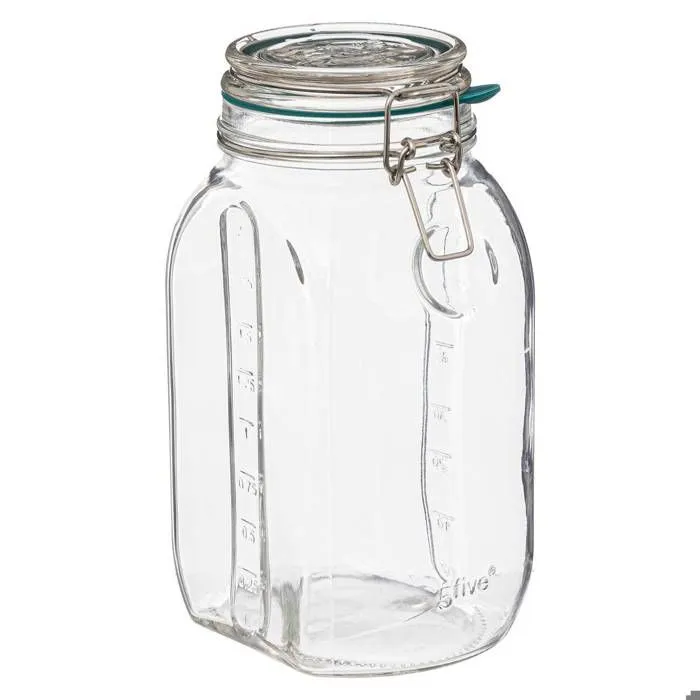 Bocal en Verre Gradué "Jarro" 2L Transparent-0