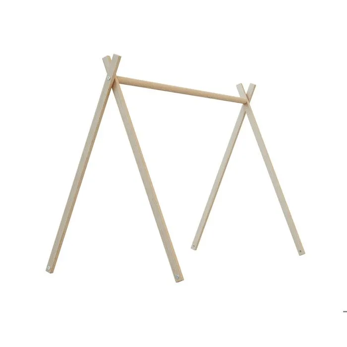 WEBABY - Lit tipi 60x120 en bois  Hêtre Brut --2