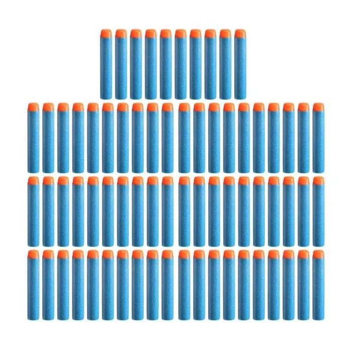 NERF Elite 2.0 Recharge de 70 fléchettes - En mousse NERF Elite 2.0 officielles - compatibles avec les Blasters NERF - Dès 8 ans-1