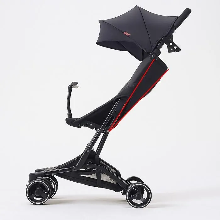 Poussette Canne BEBE2LUXE PIKO Ultra Compacte et légère Cabine Avion (noir)-3