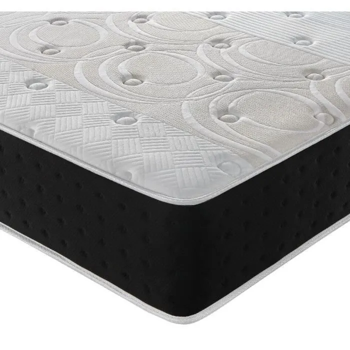 Luxe Matelas mémoire de forme et ressorts ensachés 140x190 cm Memo - épaisseur 20cm- 7 zones de confort mousse mémoire adaptative-3