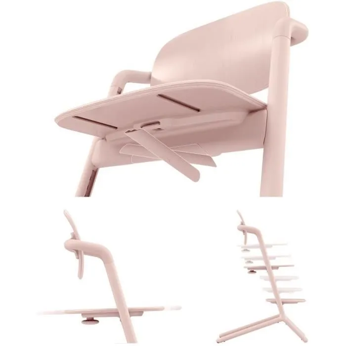CYBEX - Chaise haute évolutive - Pack 3 en 1 - LEMO 2 - Rose - Réglable en hauteur et en profondeur - Set bébé inclus-1