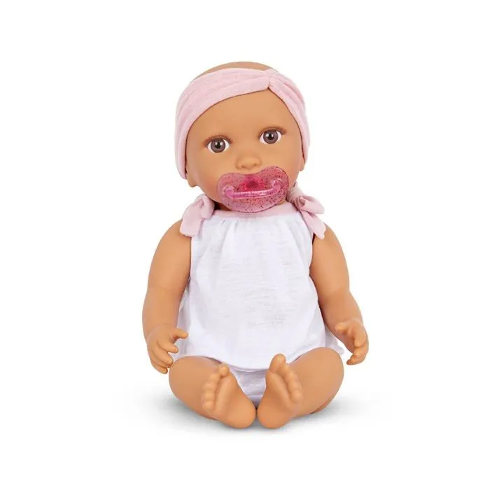 Poupon Babi - BAB7225Z - Poupee bebe Fashion 14" Baby Doll W/2PC Body Suit - Pink Headband, , Moyen-3