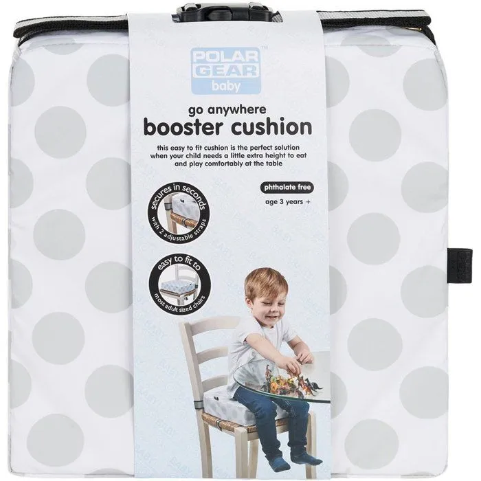 Polar Gear Coussin rehausseur de chaise antidérapant pour enfant, synthétique sans BPA, sangles réglables, 4 pieds, lavable, réutili-0