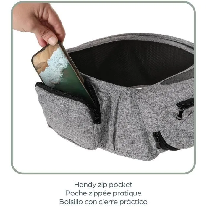 Porte-bébé - Siège de hanche - DREAMBABY - Up & Go - Gris-1