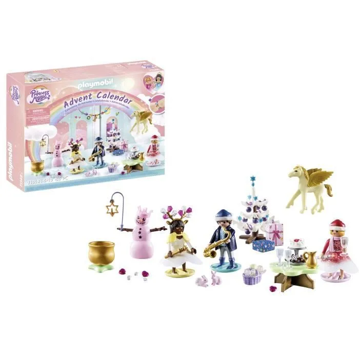 Calendrier de l'Avent PLAYMOBIL - Arc-en-ciel - La magie de Noël - 24 cases à ouvrir-2