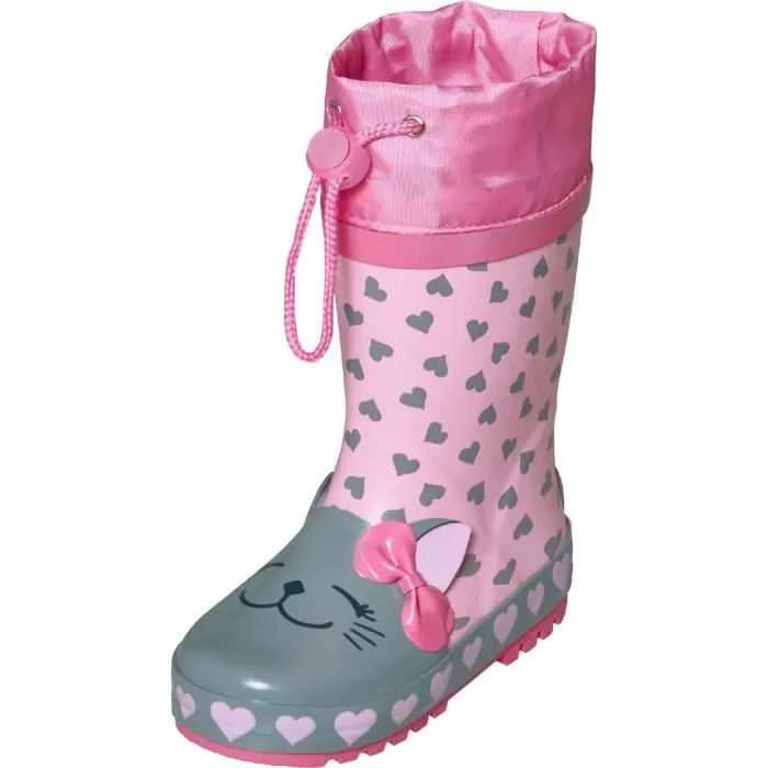 Bottes de pluie - Playshoes - Cat - Caoutchouc naturel - Semelle amovible - Haute sécurité-0
