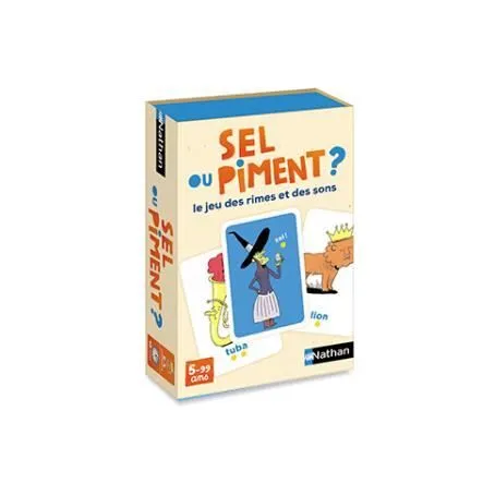 NATHAN - Sel ou piment? - Jeu de cartes éducatif-0