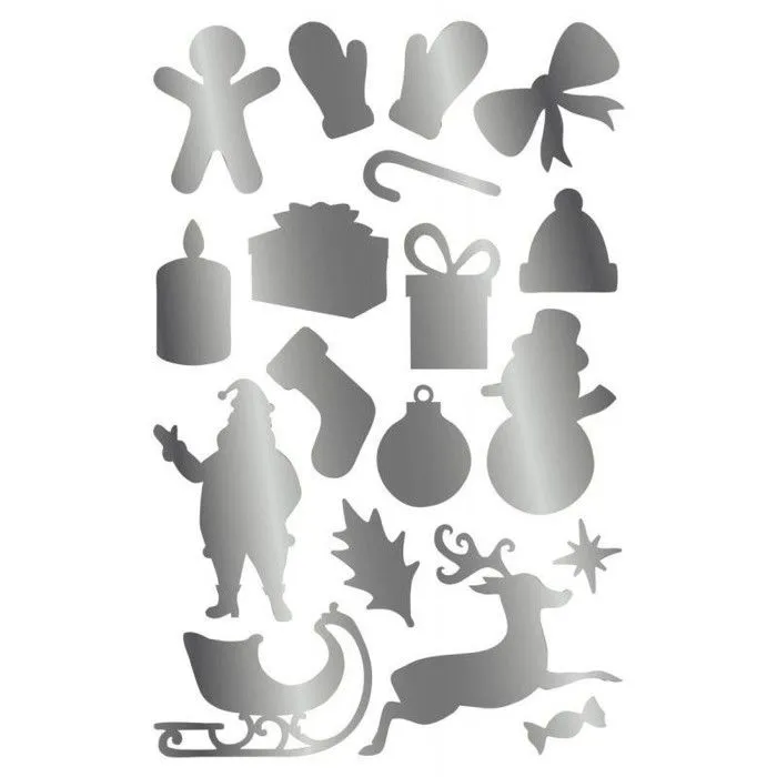 Gommettes de Noël - LE GEANT DE LA FETE - 855 gommettes - Or et Argent-4