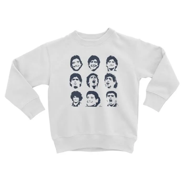 Sweatshirt Enfant Maradona Tête Humeurs Argentine Football-0