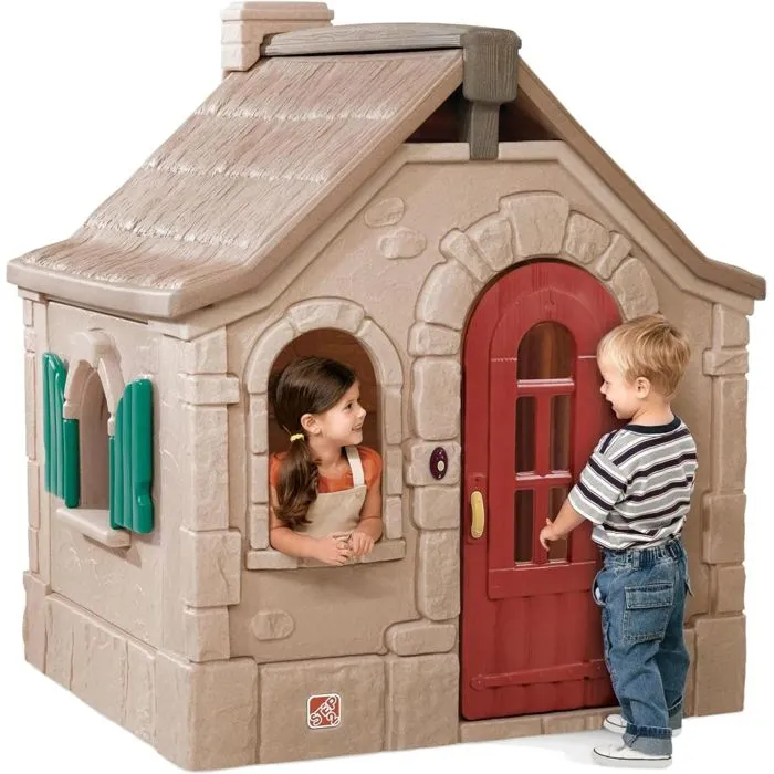 Maisonnette en plastique pour enfant Step2 Storybook Cottage - Rouge - Extérieur - 18 mois et plus-0