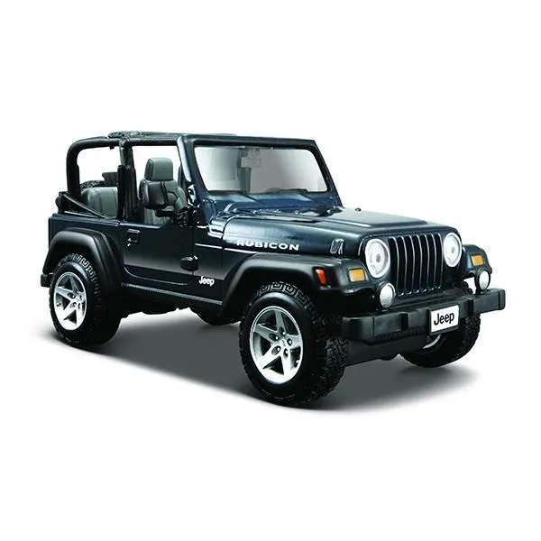 Miniature de véhicule - SPECIAL - JEEP WRANGLER RUBICON - 1:24 - Métal - Noir et gris-1