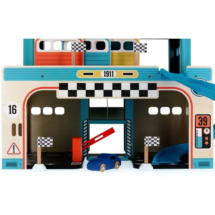 Vilac - Garage en bois vintage Vilacity-5