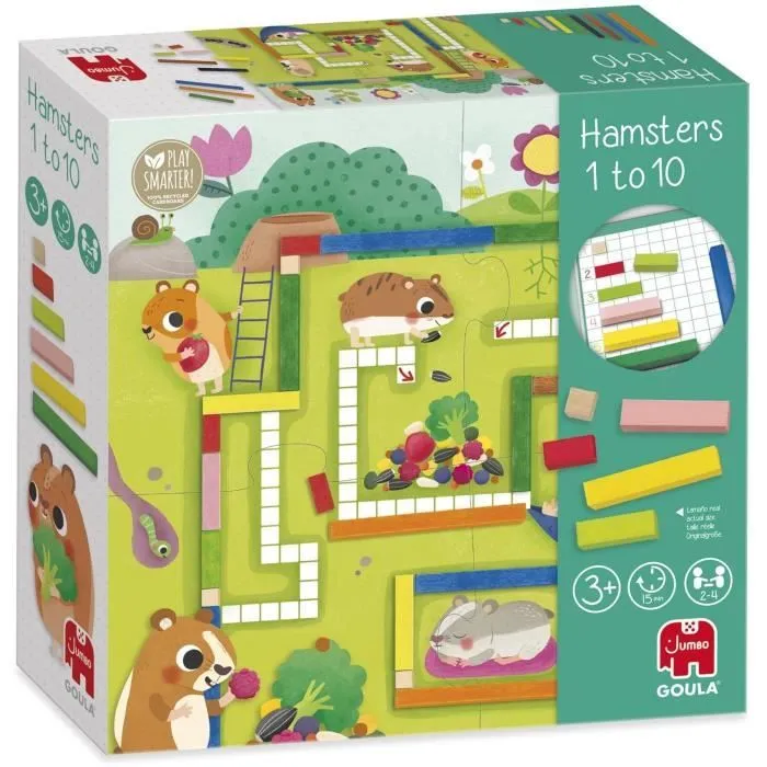 Jeu éducatif - GOULA - 1-10 Maths - Aide les hamsters à constituer leurs provisions pour l’hiver-0