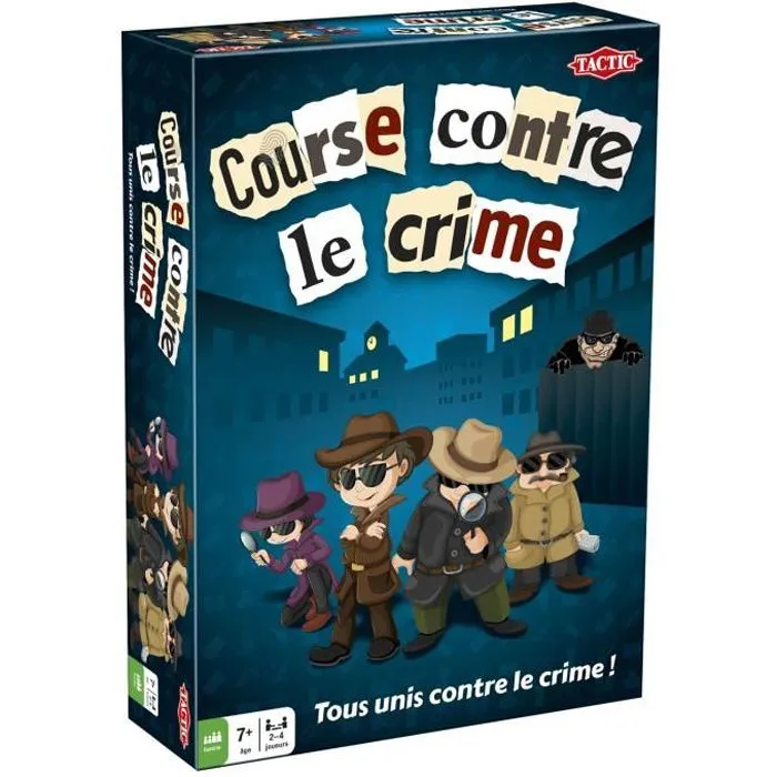 Jeu de plateau - TACTIC - Course contre le crime - 20 min - 2 joueurs ou plus - Mixte-0