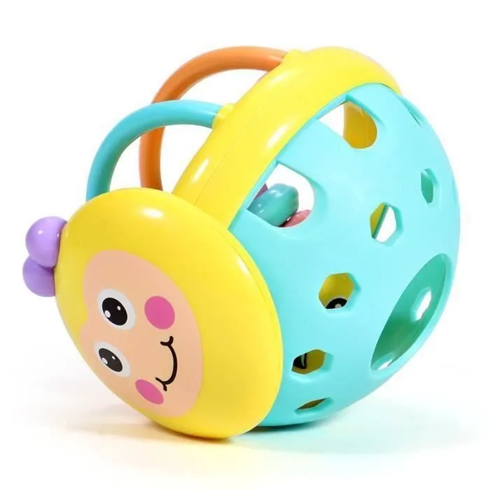 Jouets éducatifs, Jouets Bébé, Jouets D'éducation Précoce, pour 0-12 Mois Bébé,Hochet en caoutchouc souple-3