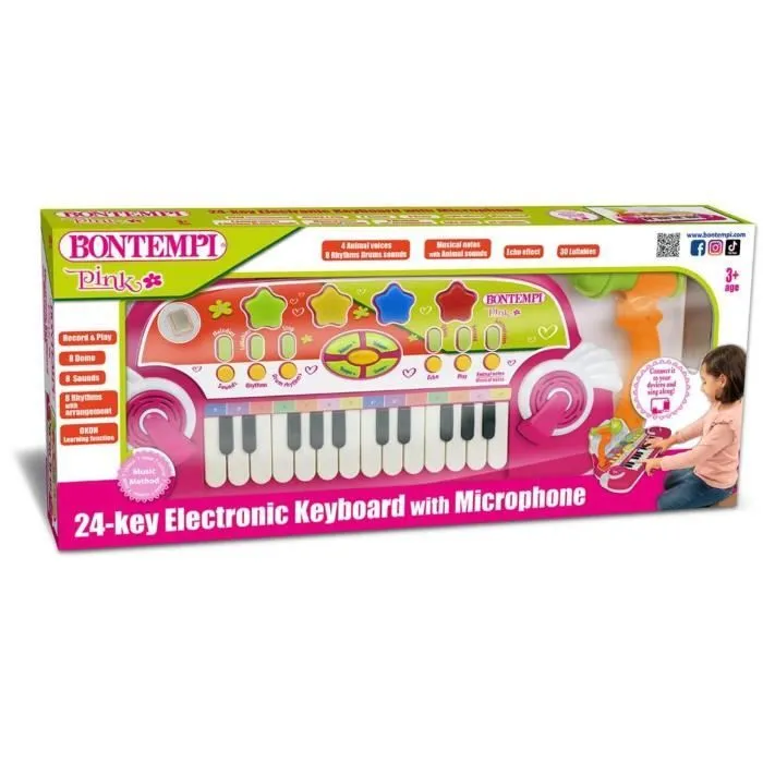 Clavier électronique - BONTEMPI - 24 touches - Pour enfants à partir de 3 ans - Intérieur-1