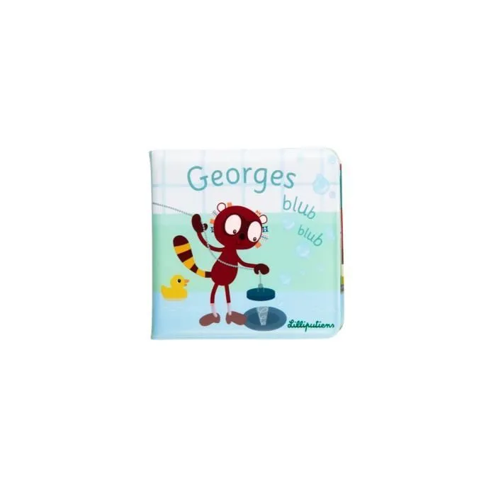 Livre de bain - LILLIPUTIENS - George Blub Blub - Plastique - Bleu - Pour enfants de 12 mois-2