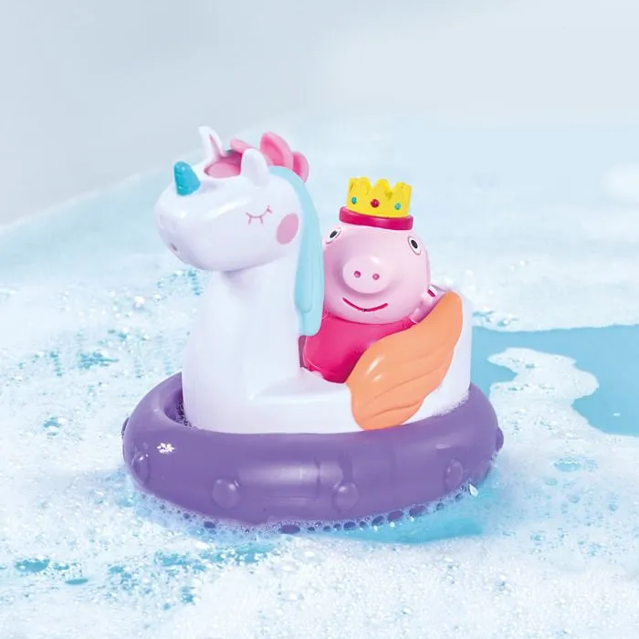 Jeu de bain - Bateau Bouée Princesse Peppa & Licorne-0