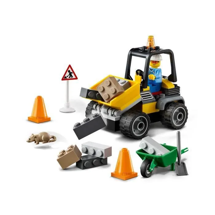 LEGO® City 60284 Le Camion de Chantier, Jouet, Engin de Chantier, Chargeur Frontal, Brouette-1
