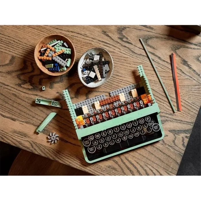 Machine d'écriture des idées - Lego - 21327 - 2079 pièces - Vert kaki - Montage à assembler soi-même-2