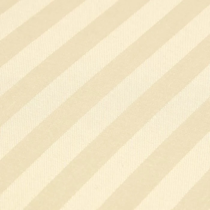 Drap plat rayé satin de coton égyptien 330 fils coloris Jaune pastel 180 x 290 cm-3