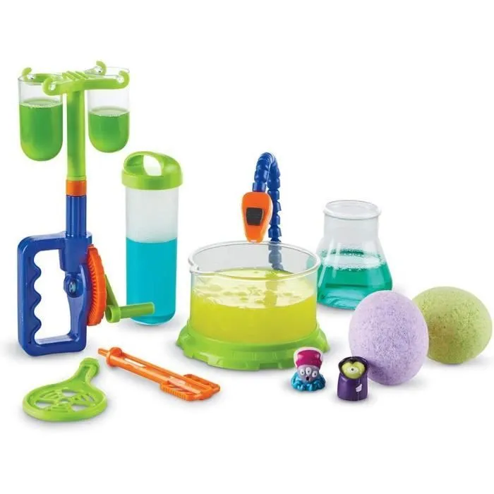 Learning Resources - Kit de Laboratoire de Monstres luminescents Beaker Creatures, STEM, Jouet pour expériences-0