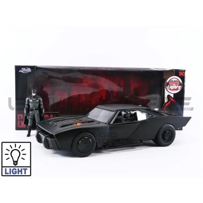 Voiture Miniature de Collection - JADA TOYS 1/18 - BATMOBILE Batmobile - The Batman 2022 - Noir-0