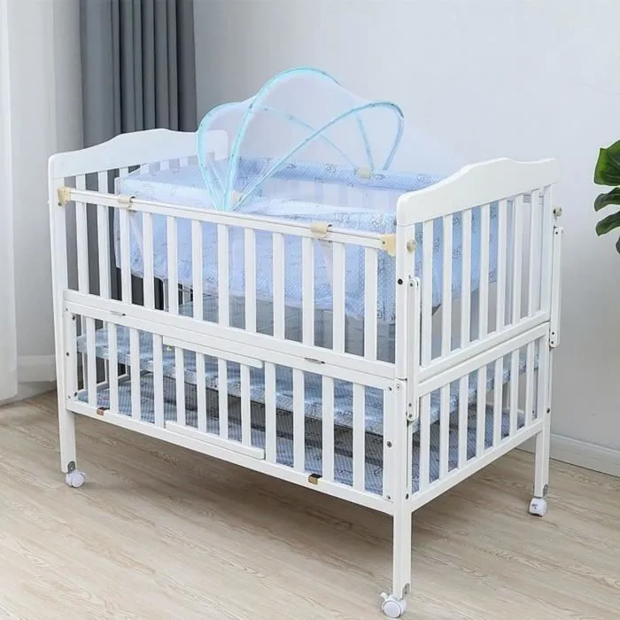 Grand lit bb extensible en placage MDF-0