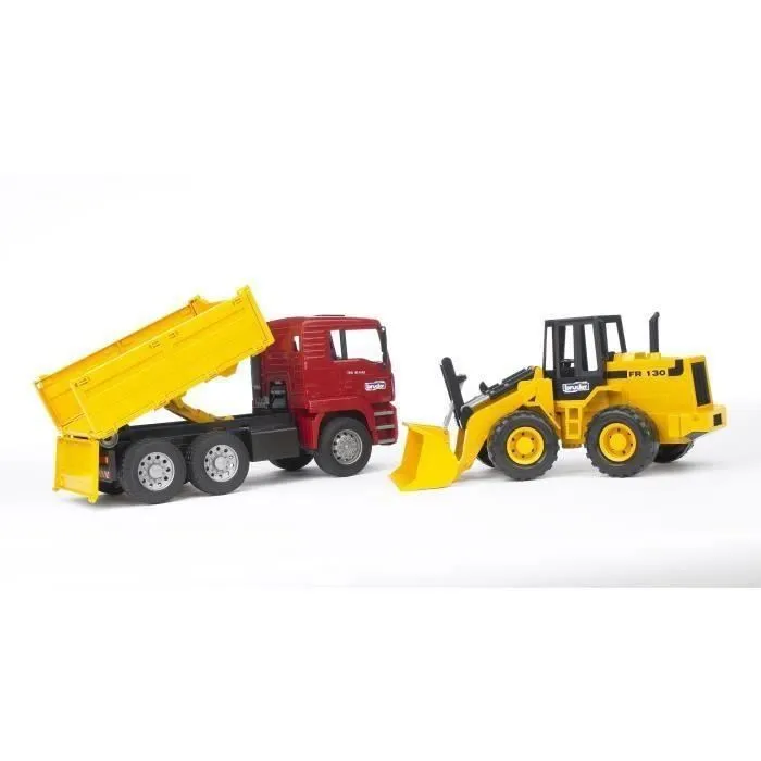 Bruder Camion à benne avec chargeuse sur roues MAN TGA 1:16-2